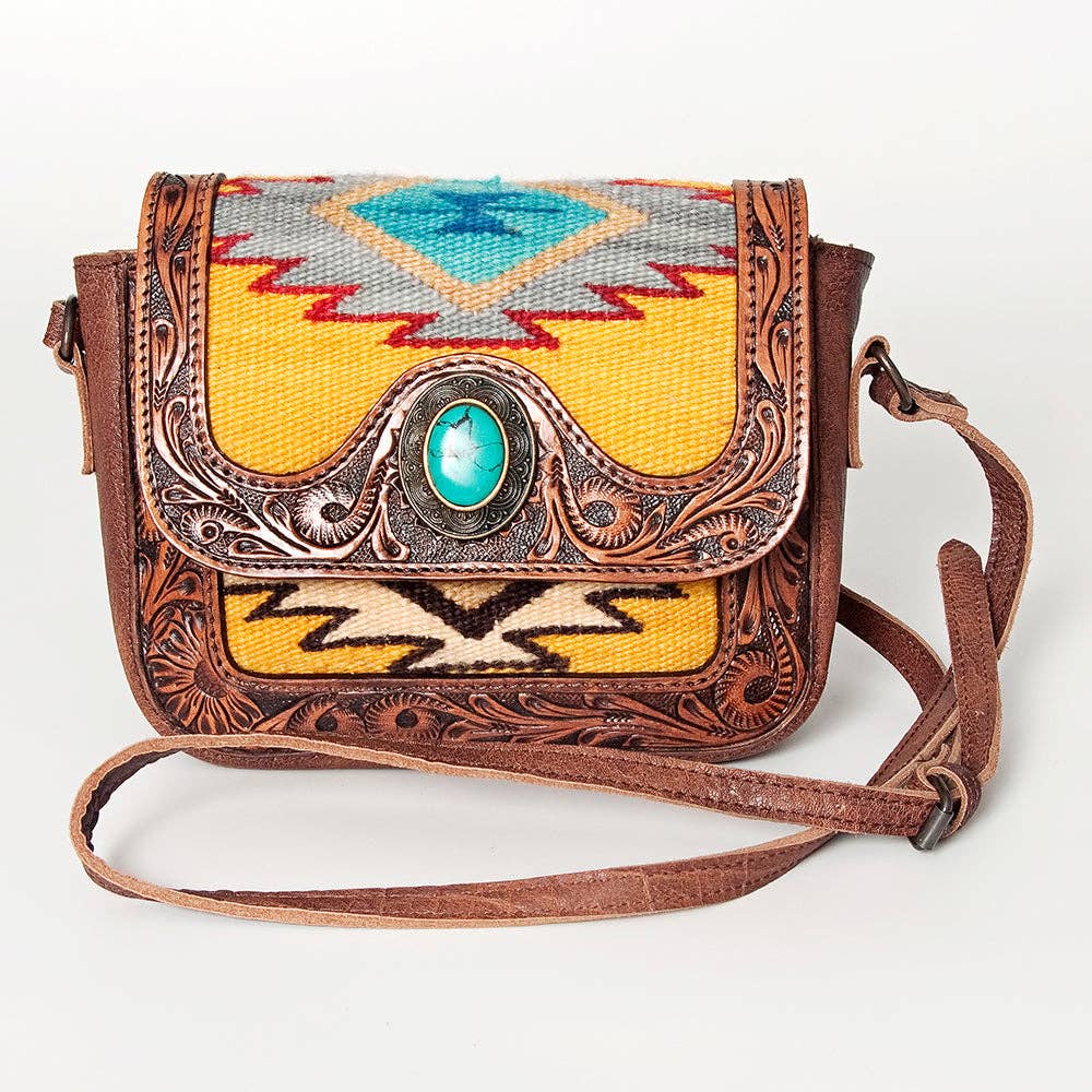 LS Western - Wholesale Crossbody Bag - Women's - LC-ADBG824 Crossbody Genuine Western Leather Women Bag4