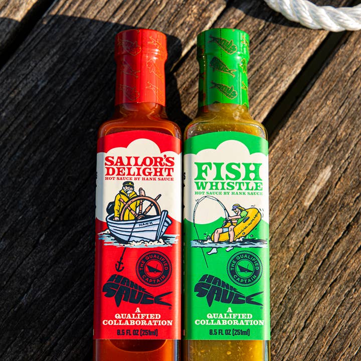 Hank Sauce - Wholesale Hot Sauce - Hank Sauce X Qualified Captain "IN THE CHANNEL" Duo Pack