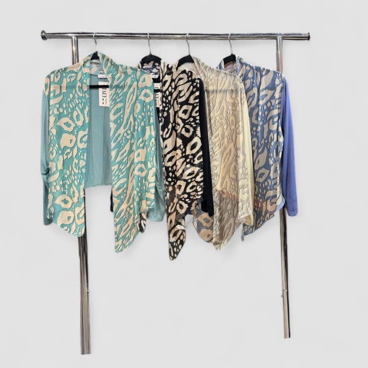 Dance in Paris - Wholesale Cardigan - Women's - Cardigan New Abstract Print