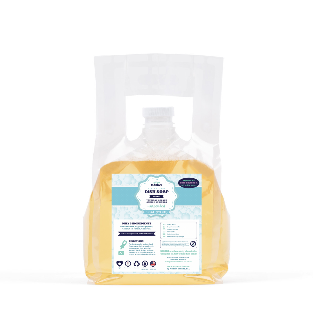 Yaya Maria's – Engroshandel Opvaskemiddel – Naturlig opvaskemiddel 5 Gal Bulk Refill Zero Waste lukket sløjfe11