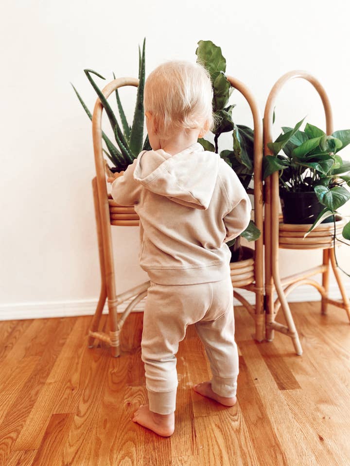 Colored Organics - Wholesale Hoodie - Kids - Organic Baby & Kids Madison Hooded Pullover - Clay