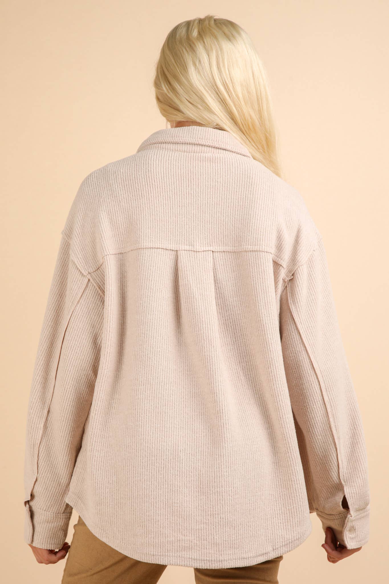 VERY J – Engroshandel Skjortejakke/shacket – til kvinder – NJ90004-overdimensioneret Cozy Button Down Shacket Jacket20