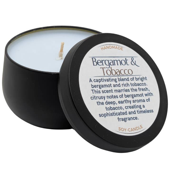 Bergamot & Ember Tranquil Candle – 8oz Soy Candle for wholesale by ResilScents WholeSale