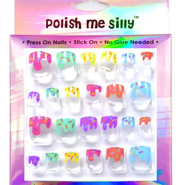 Sprinkle Drip - Press On Nails for wholesale by Polish Me Silly