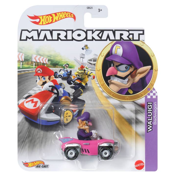 Toysmith - Wholesale Toy Car/Truck - Kids - Mattel Hot Wheels Mario Kart Replica Die-Cast