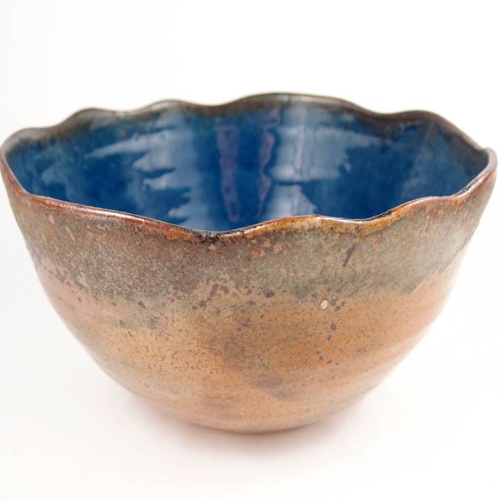 Bol à bord ondulé - PRÊT À EXPÉDIER - Poterie artisanale pour la vente par Dock 6 Pottery