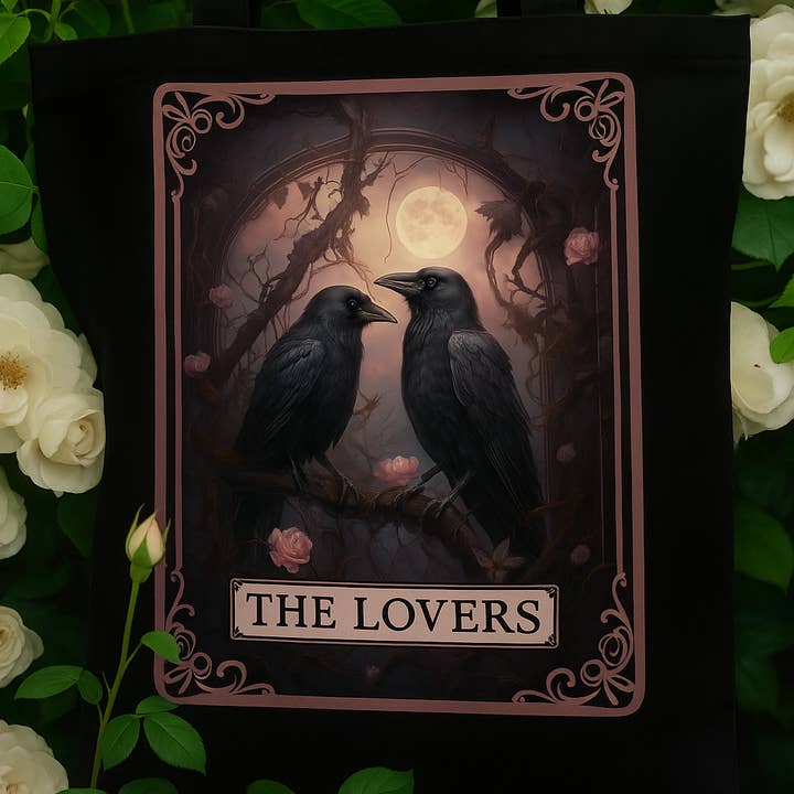 Lunastry - Wholesale Tote Bag - Women's - The Lovers Raven Tote Bag0