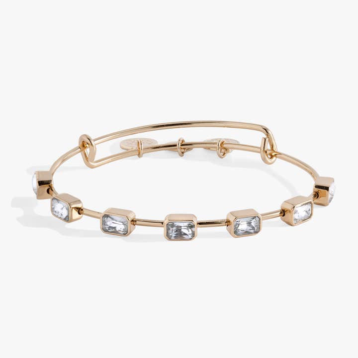 Alex and Ani - Wholesale Bangle Bracelet - April Birthstone Emerald Cut Bangle4