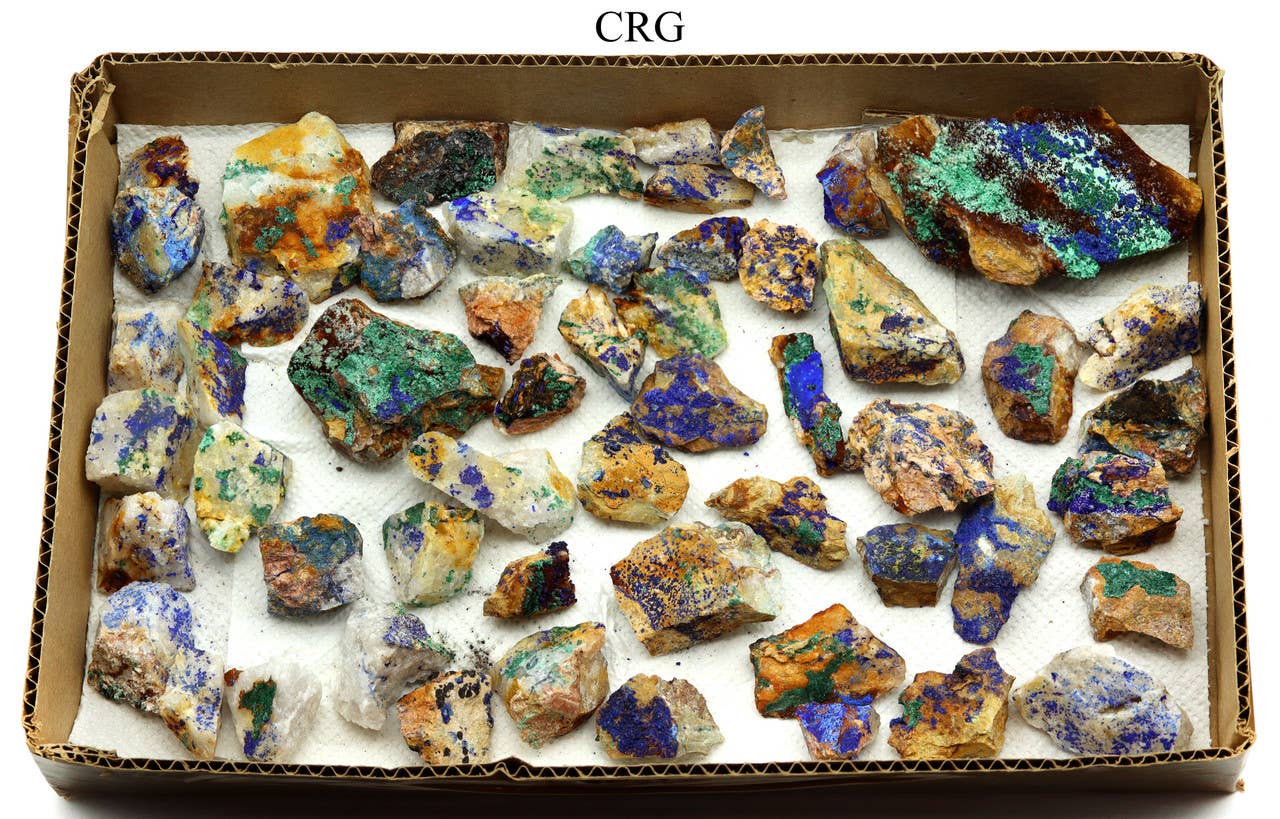 Crystal River Gems LLC - Wholesale Spiritual Stone/Crystal - Azurite Druzy from Morocco Wholesale Flat / Bulk Wholesale2
