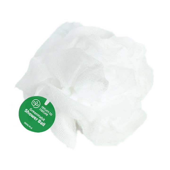 GreenHabit Sensitive Shower Ball - Biomass (PLA100%)  No microplastic for wholesale by Kproduct4u