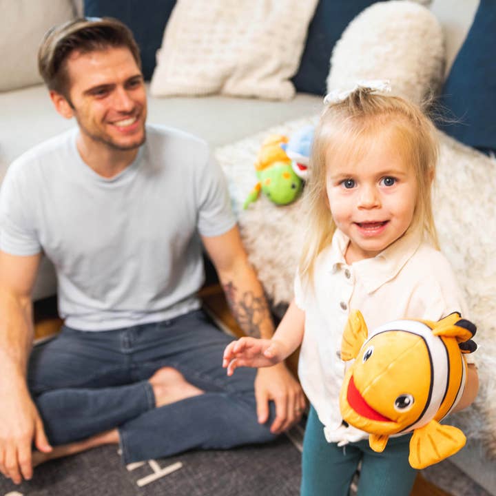 Liquidation - Lot de 5 marionnettes à main avec animaux de mer pour enfants pour la vente par Enchanted Minds