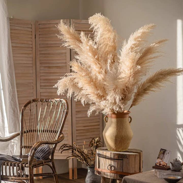 Natural Reed Stem 10 Stem Set 51" Tall for wholesale by Rustic Reach