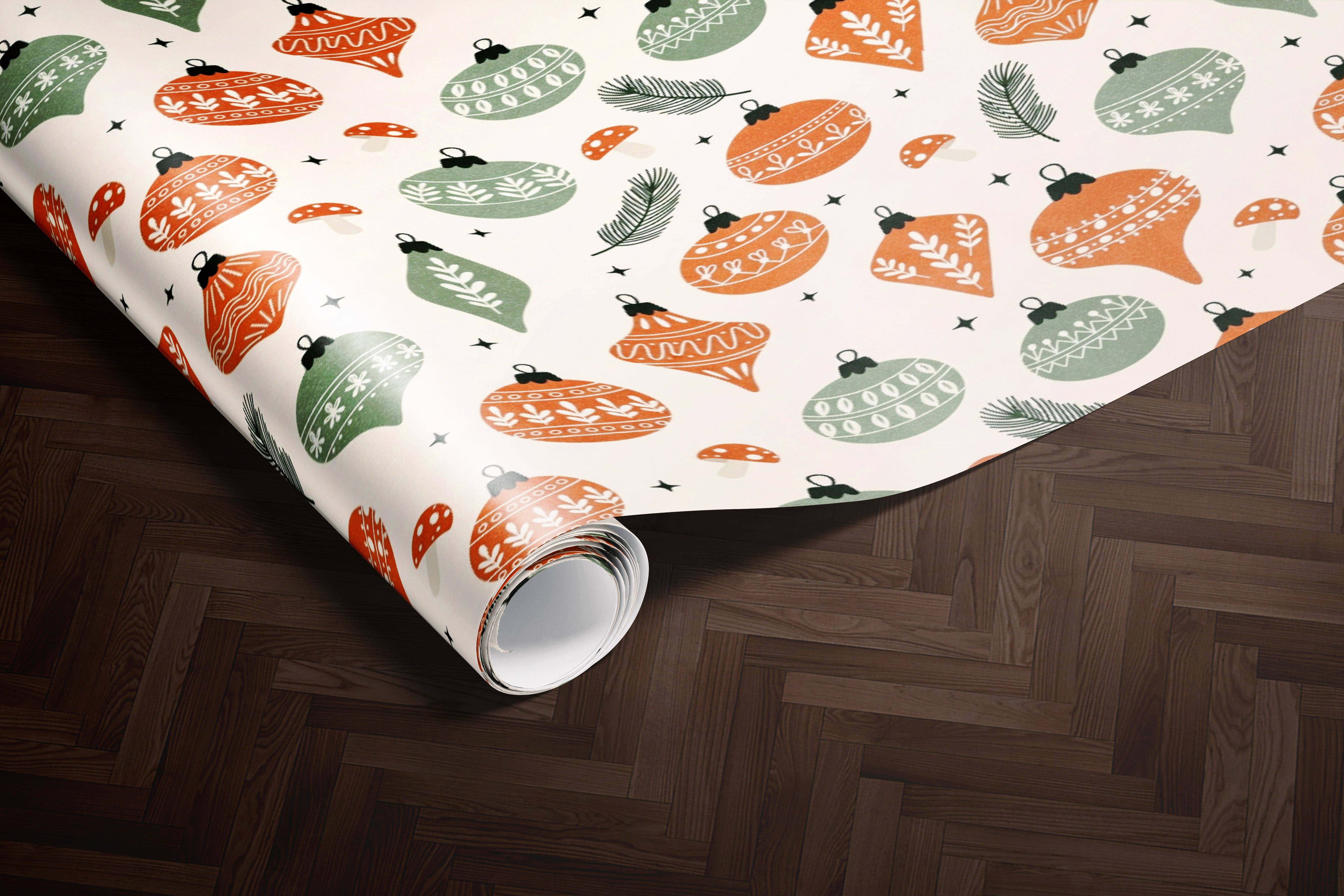 MagicMerchEmporium - Wholesale Wrapping Paper Roll - Retro Holiday Wrapping Paper3