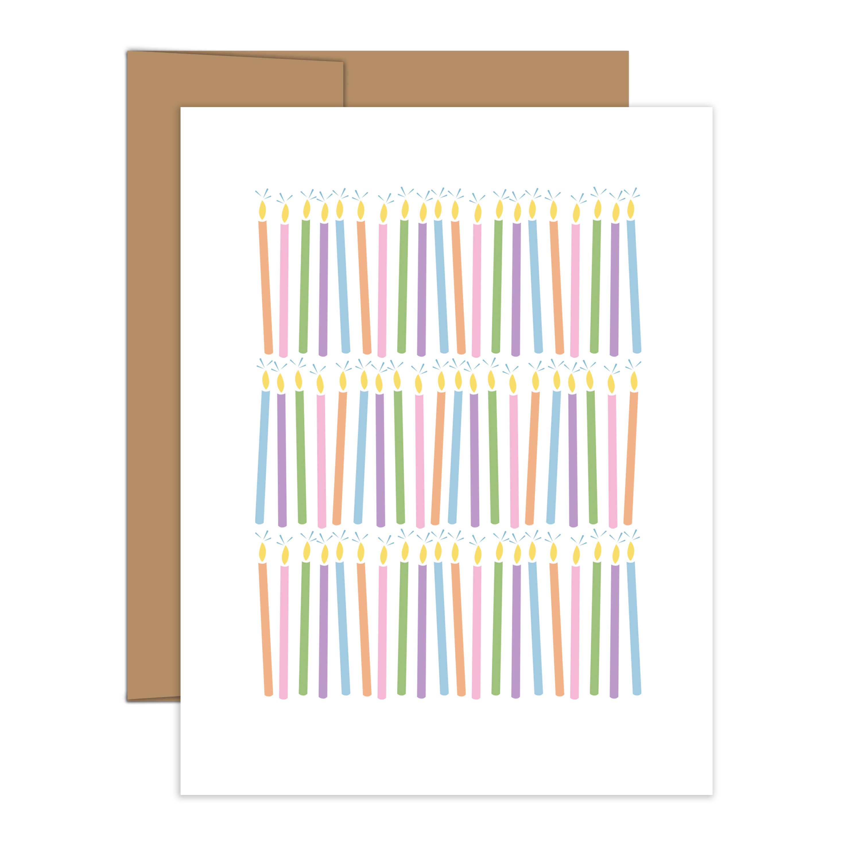 HAZELMADE® Tea Towels + Gifts - Wholesale Birthday Card - "Happy Birthday" Candles | Greeting Card1