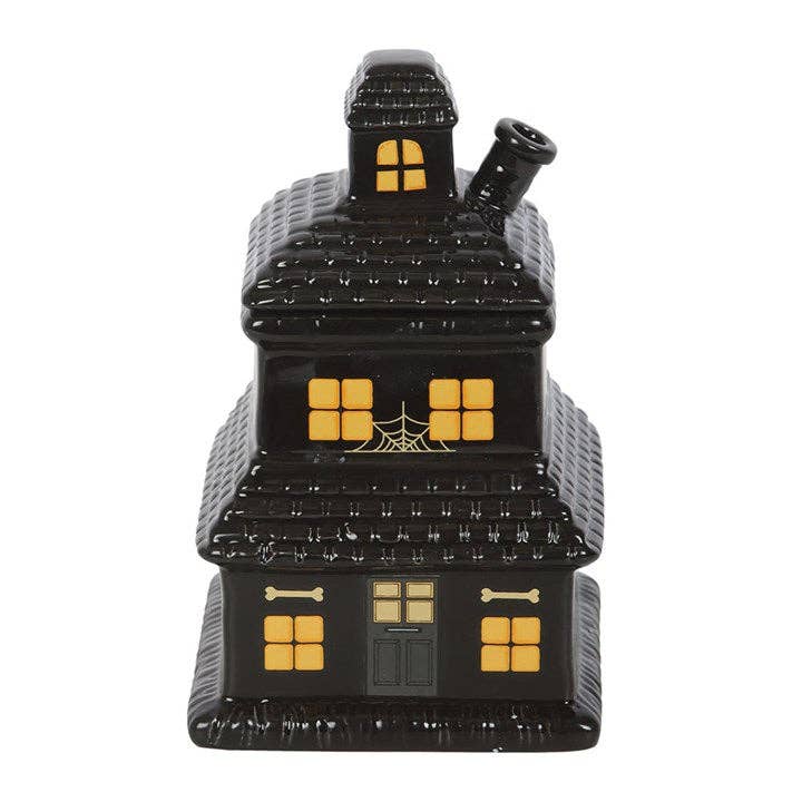 Something Different Wholesale - Wholesale Wax warmer - Black Haunted House Halloween Oil Burner and Wax Warmer1