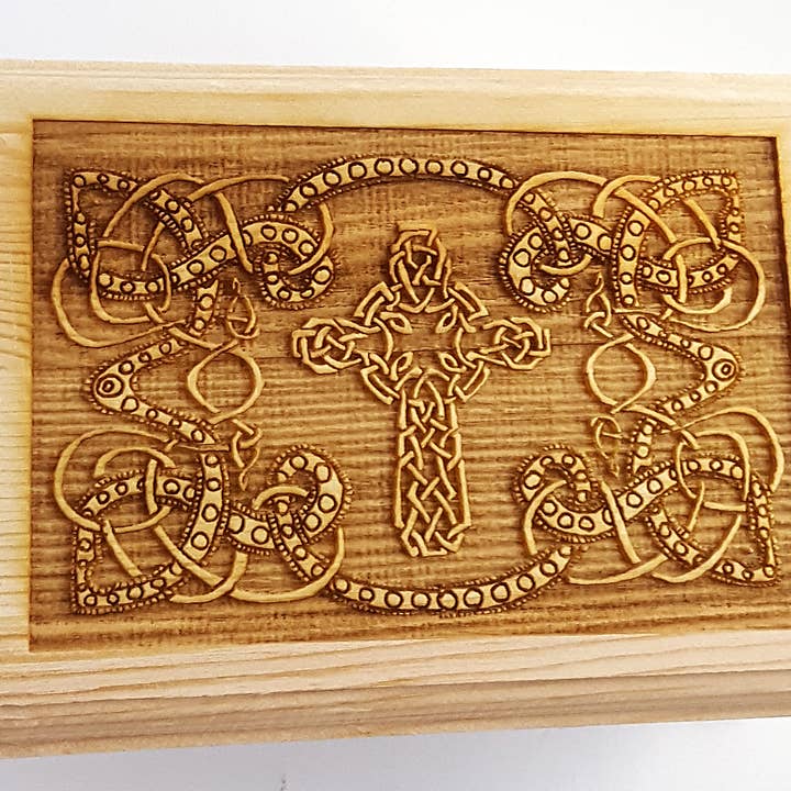 Lyoncraft - Wholesale Decorative Box - Celtic Design Variety Pack of 6 Latched Wooden Boxes6