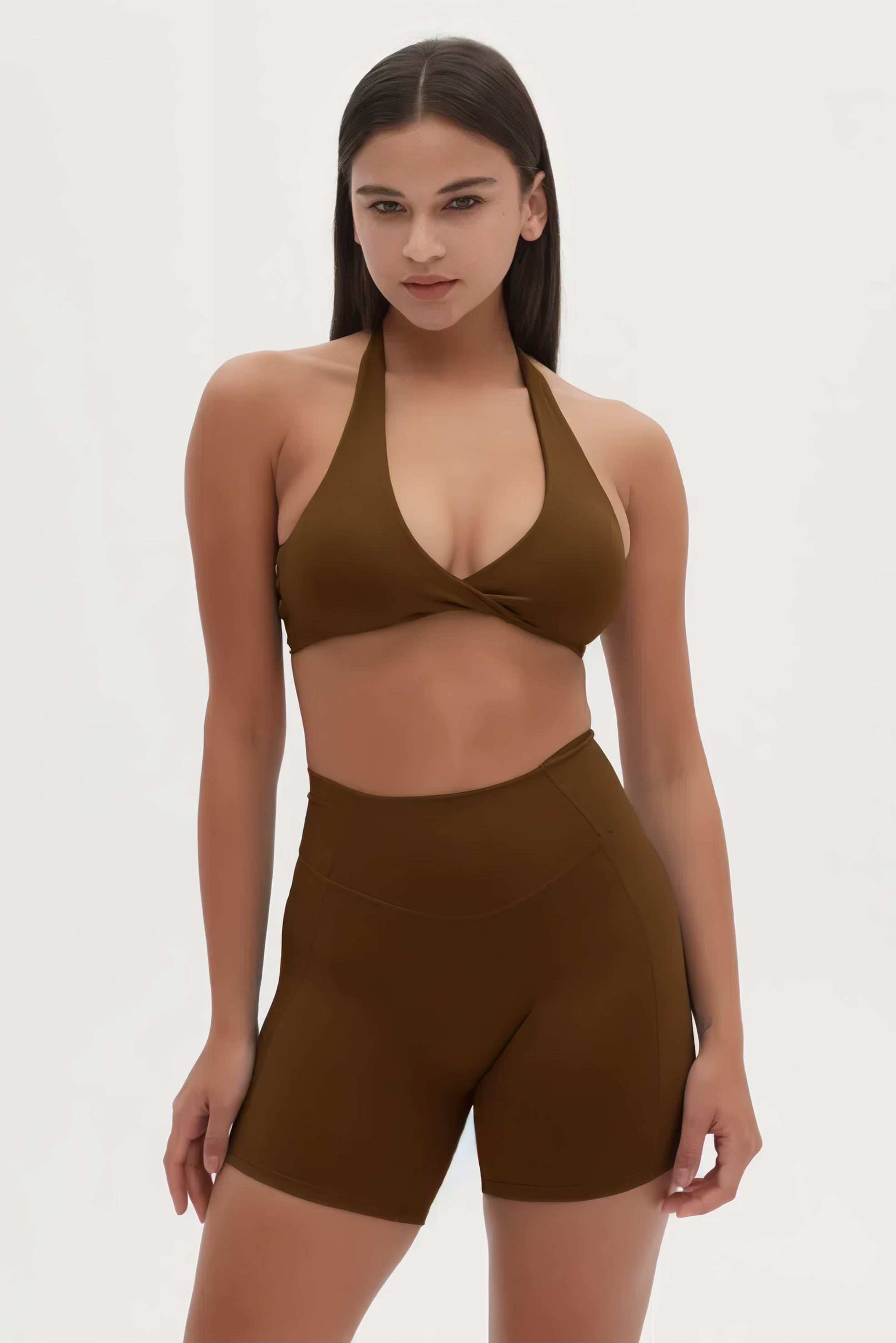 Mantra Active - Wholesale Activewear Set - Women's - Chloe Twist Front Sports Bra & Shorts Activewear Set 11