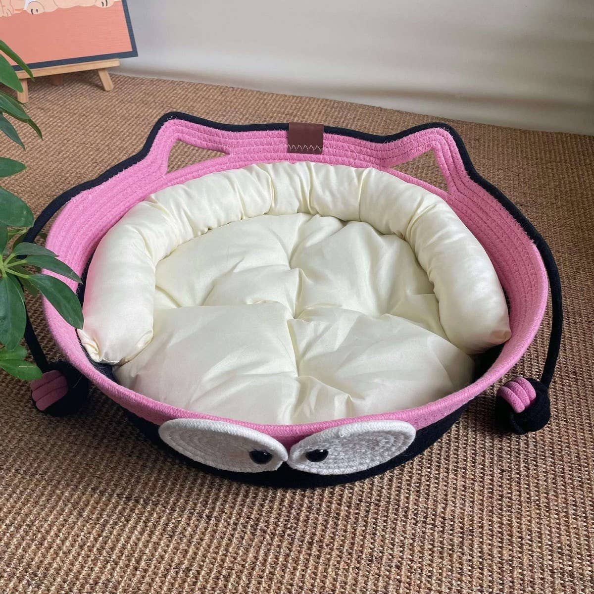 PAWPAWwholesale - Wholesale Pet Bed - Cat - Woven Cat House with Toy Ball for All Seasons_CWMM65613