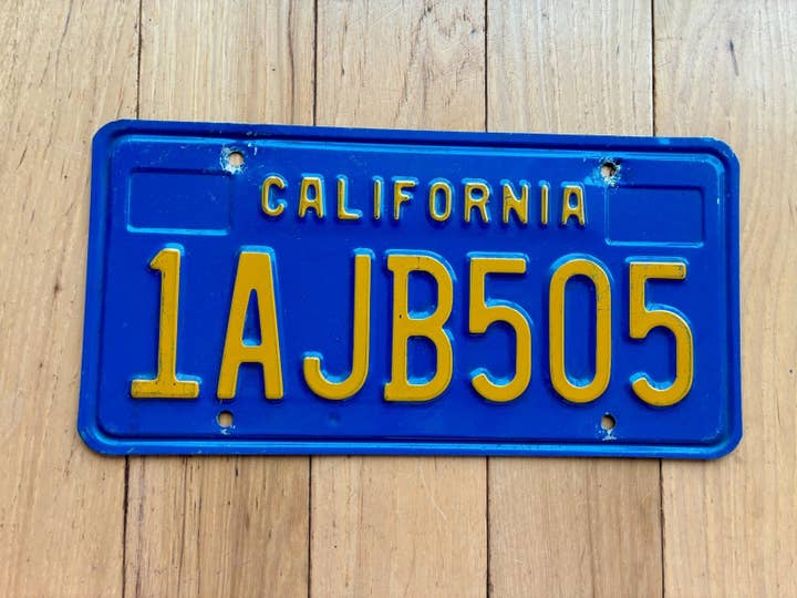 1970 Base Californien Nummerplade for engroshandel hos RusticPlates