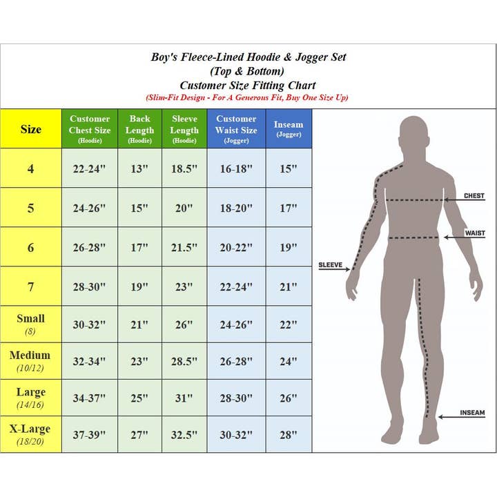 Galaxy By Harvic - Wholesale Top & Pant Set - Kids - GBH Boy's Fleece-Lined Hoodie & Jogger 2-Piece Set (4-20)11