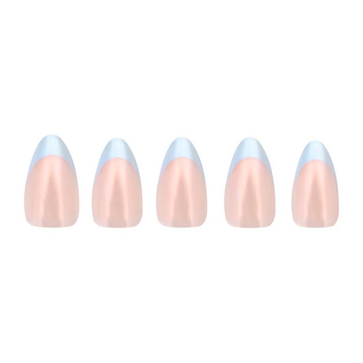 Glamnetic - Wholesale Press-On/Fake Nails - Blueberry Icing Press-On Nails | Baby Blue French Tip