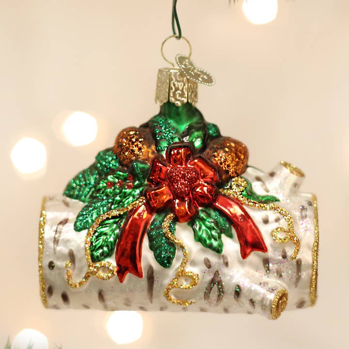 Old World Christmas - Wholesale Ornament - Yule Log Ornament0