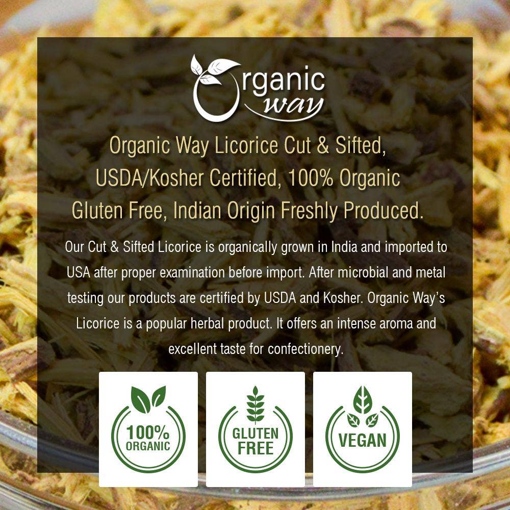 Organic Way LLC – wholesale Herbs – Organic Licorice (Cut & Sifted)9