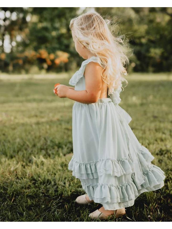 Bailey's Blossoms - Wholesale Dress - Women's - Mommy and Me Nellie Ruffle Maxi Dress - Sage2