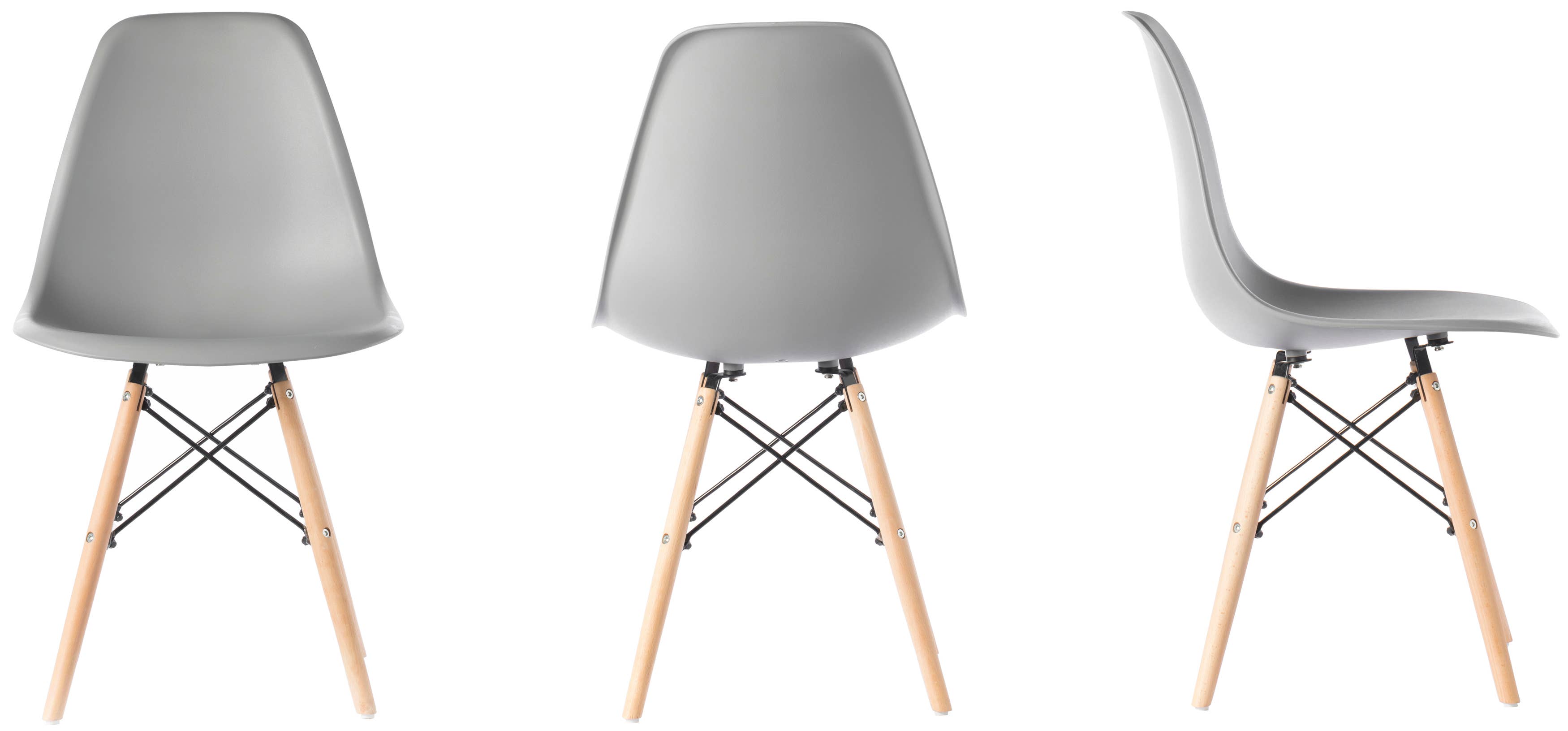 Quickway Imports - Wholesale Chair - Plastic DSW Shell Dining Chair with Wooden Dowel Eiffel Legs8
