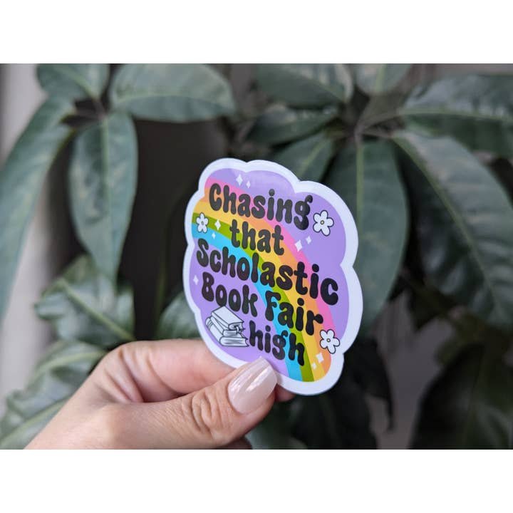 Moonlit Creations - Wholesale Sticker - Chasing that scholastic book fair high, nostalgia sticker