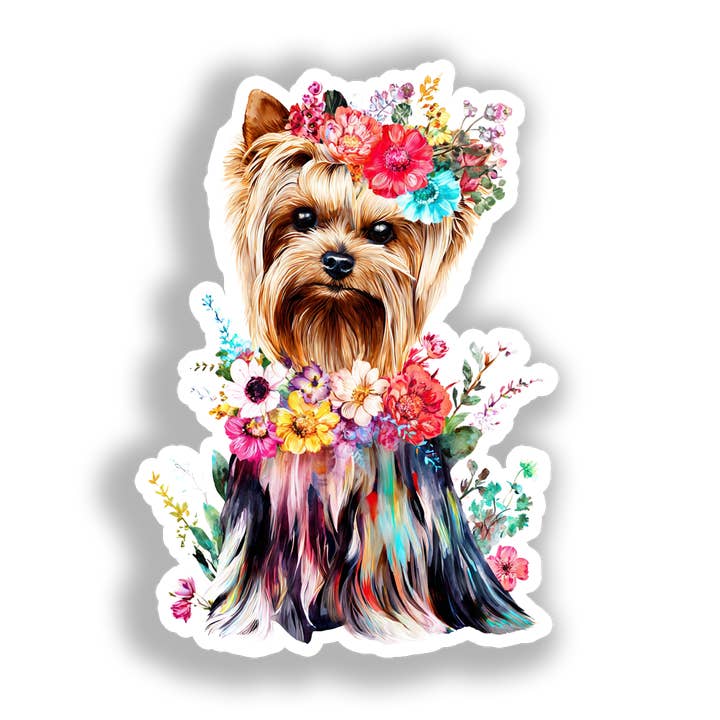 Autocolante de Cão Yorkshire Terrier # A017125 por atacado de Yoonek Graphics