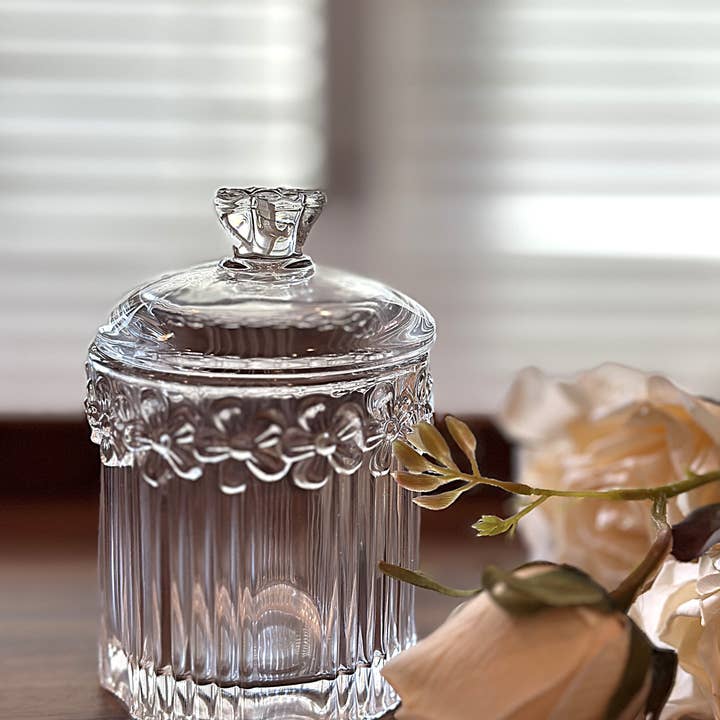 Vagabond Vintage - Wholesale Jar - Crystal Glass Storage Jar2