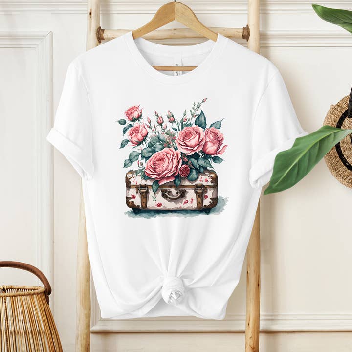 Hemd mit Blumenrosen, Hemd für Gärtner und Botaniker für den Großhandel von Eleven Fashion