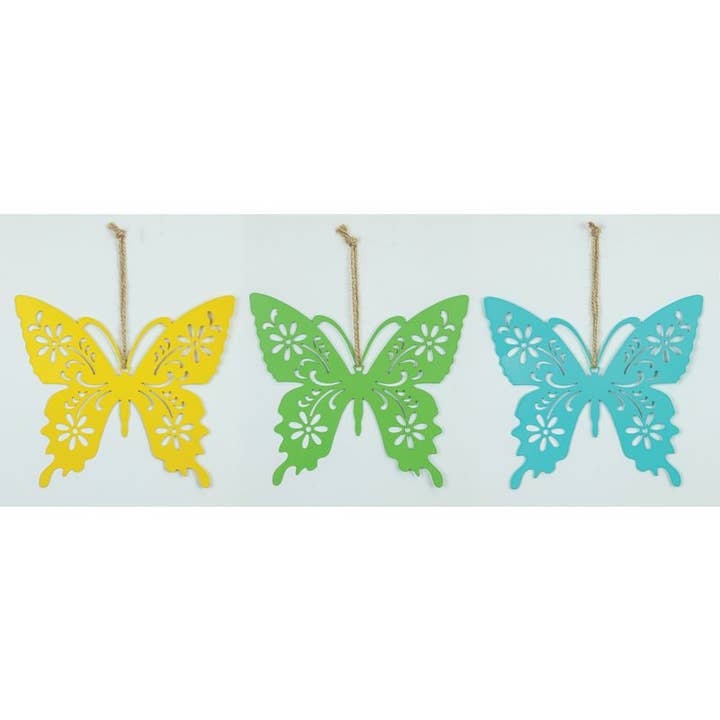 Spring Time Butterfly Ornament (3 Assorted) for wholesale by Hanna's Handiworks