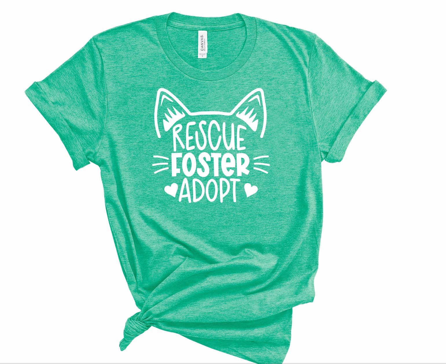 Woofingtons & Company - Wholesale Screen Printed T-Shirt - Women's - Rescue, Foster, Adopt Teeshirt - Pet Lovers Cute T-shirts1