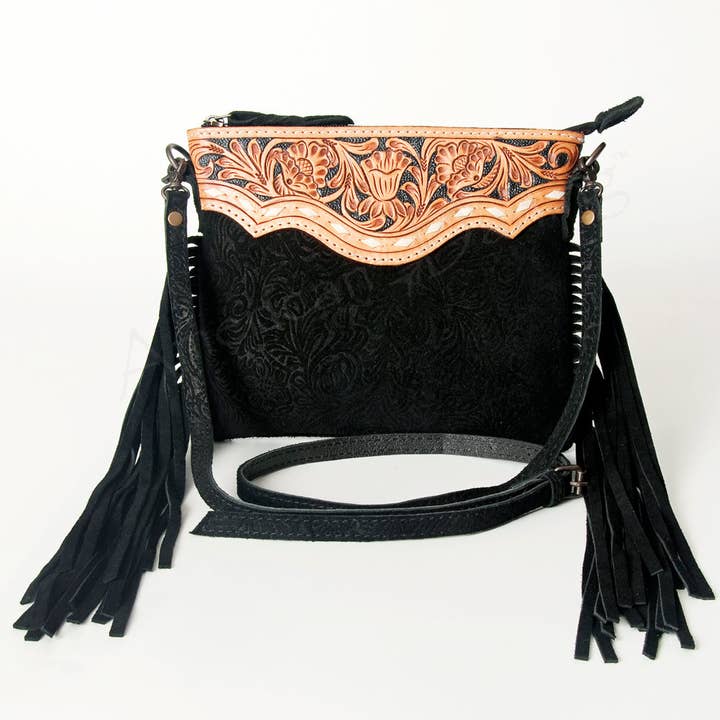 LS Western - Wholesale Crossbody Bag - Women's - ADBG109DM1 Crossbody Genuine Leather Western Leather Bag