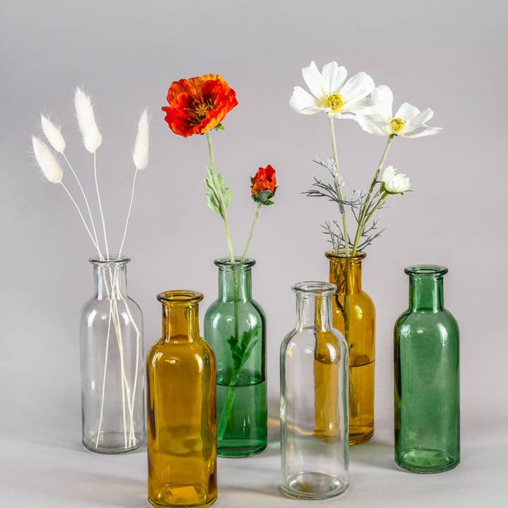 Jamali Garden - Wholesale Vase - Green Glass Bottle Bud Vase