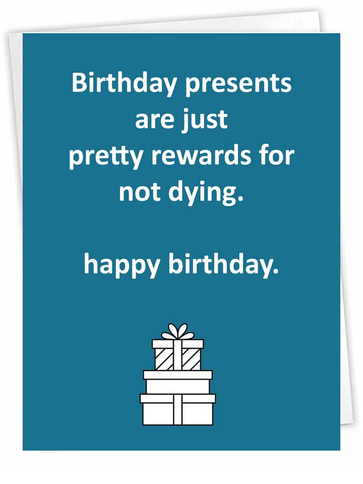 Cartão de aniversário espirituoso | Cartões de Aniversário Divertidos | Recompensas por atacado de Blue Spark Card Co