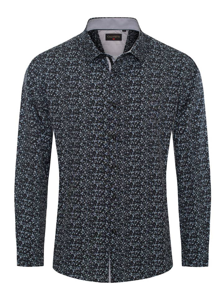 Herren Langarm Bedruckte Freizeit-Hemden mit Knopfleiste HLS2004-133 für den Großhandel von Rodeo Clothing