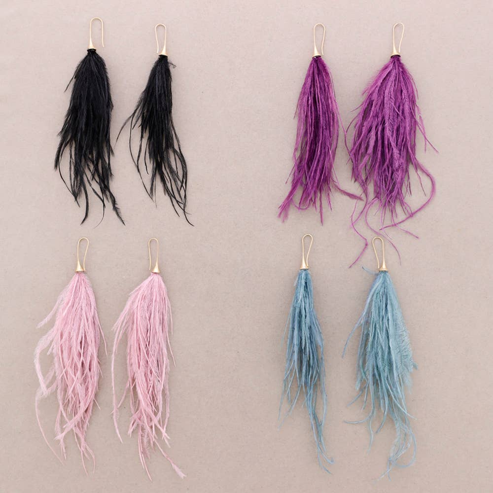 Sonata - Wholesale Snap Jewelry - Feather Earrings5