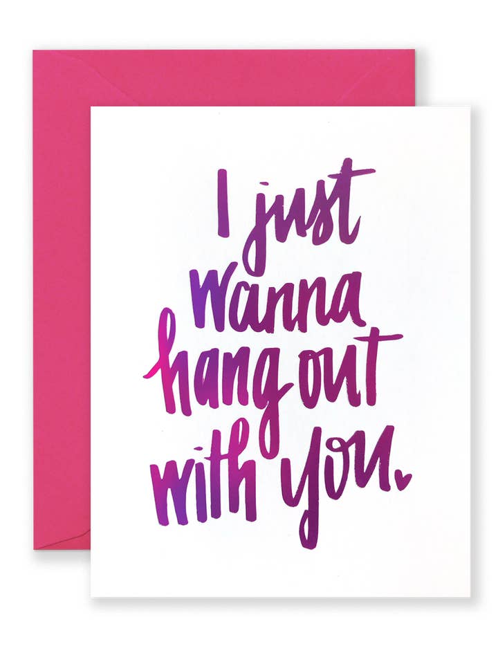 Só quero sair com você cartão de felicitações por atacado de Lionheart Prints