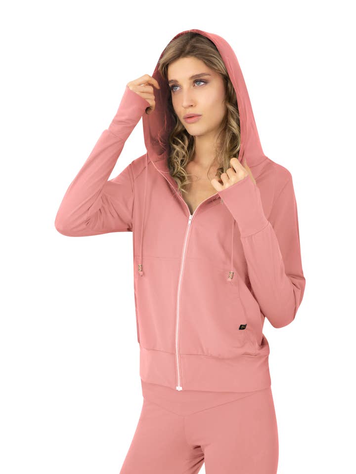 Moletom leve Hydra - Peachy por atacado de Ekoluxe