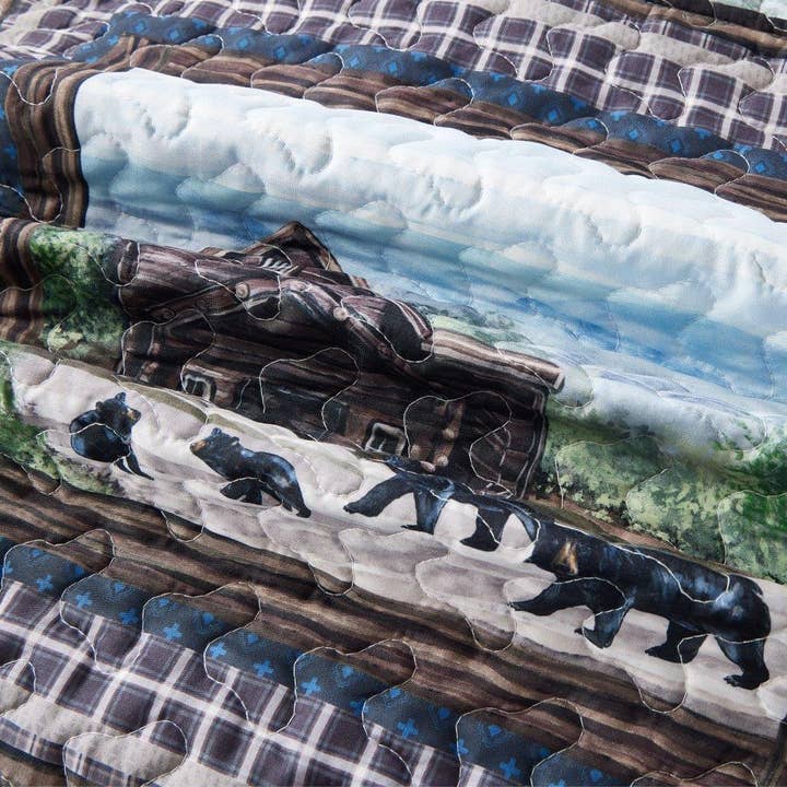 Duke Imports - Wholesale Bedding Set - "Early Settlers" 3-Piece Designer Microfiber Quilt Set3