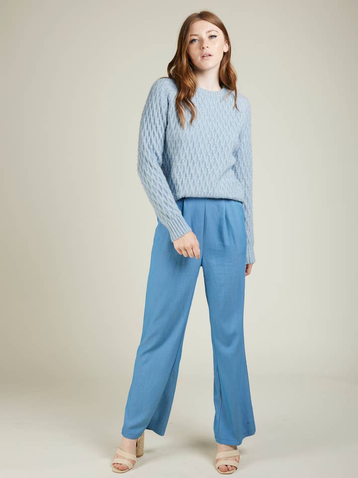 BLANKA - Fluid high-waisted pants for wholesale by Andy & Lucy