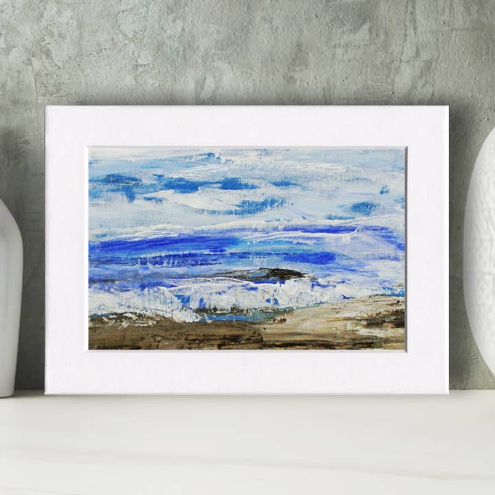 Lake Erie Shore 2 Waterscape Landscape Nature Art Mini Print for wholesale by Fine Art For Small Spaces