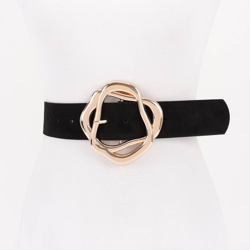 3AM BY H&D ACCESSORIES - Wholesale Belt - Women's - Unique Twisted Buckle Belt0