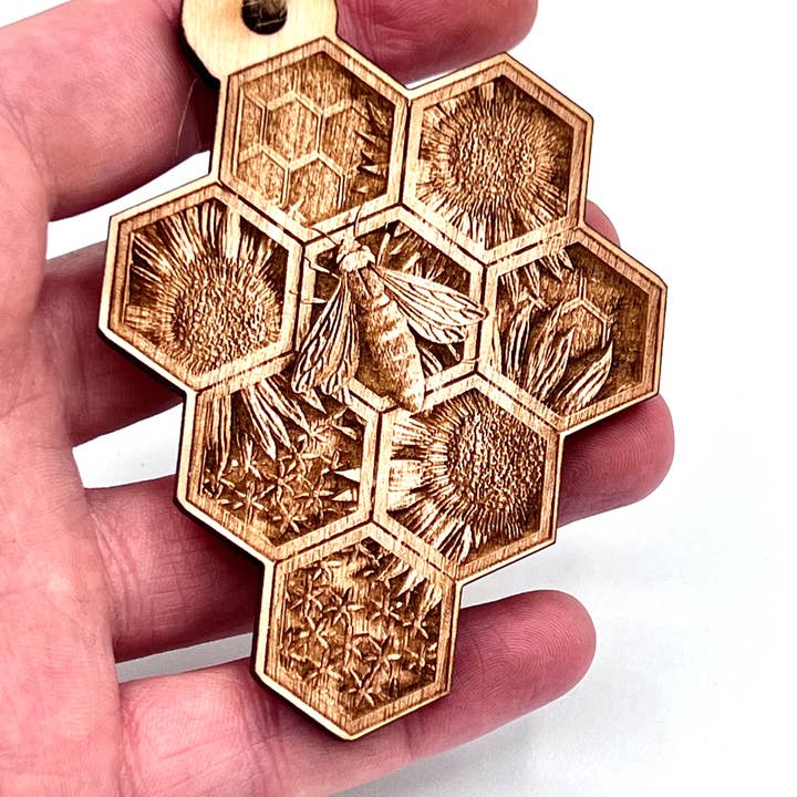 Lexo Creations - Wholesale Ornament - Bee Honeycomb Ornament7