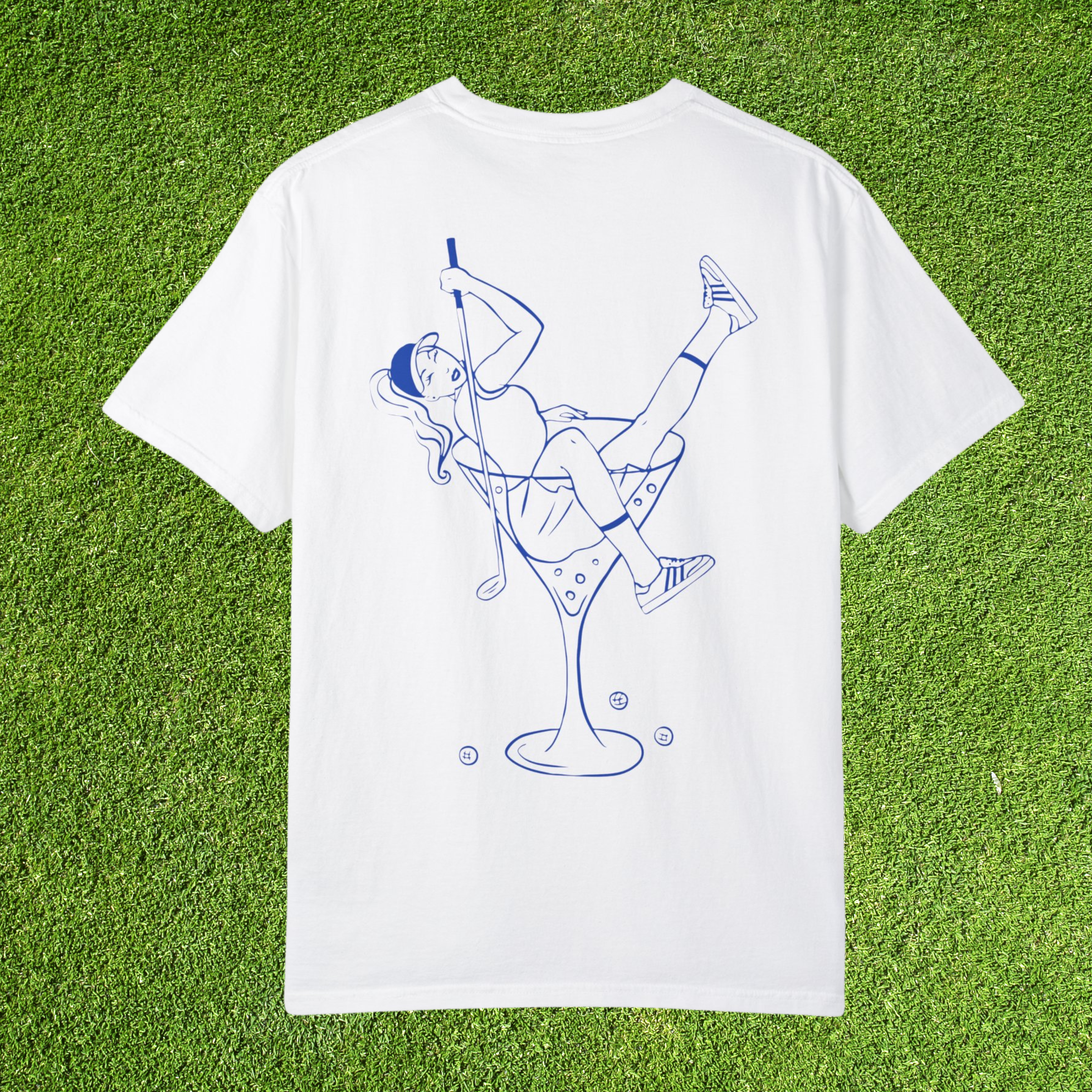 White Michigan Is for Swingers Unisex T-Shirt – Funny Golf Shirt with Golfer in Martini Glass, Cheeky 100% Cotton Tee for wholesale on Faire5
