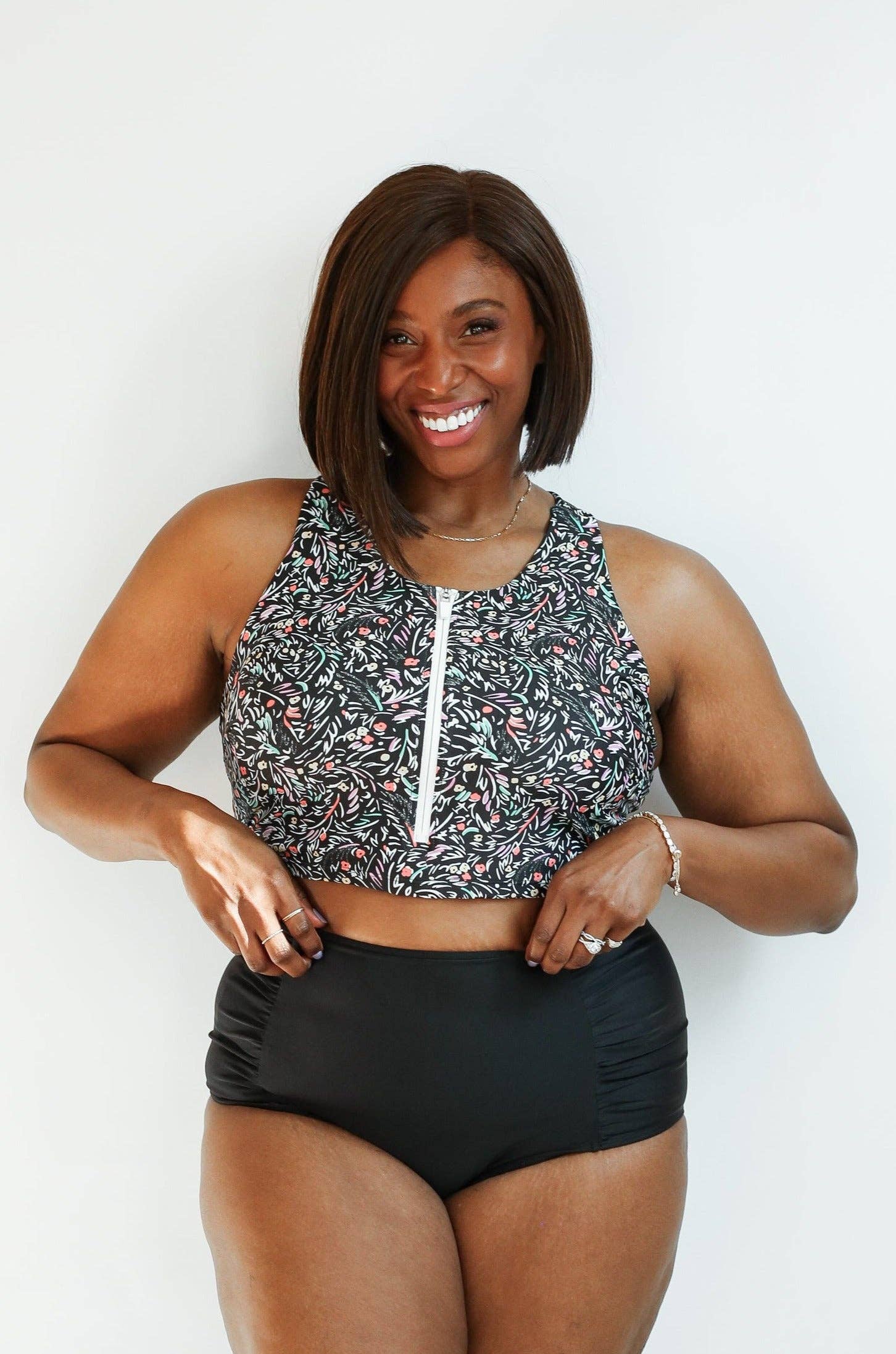 Movemama Apparel – Engroshandel Badeoverdel – Børn – Afgrøde Zip Up Amning Badedragt Top8