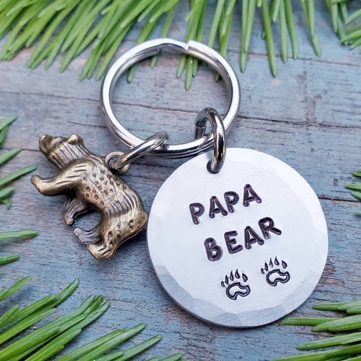 Papa Bear Key Chain for wholesale by Kathryn's Collection